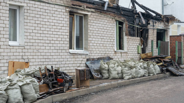 Professional Fire Damage Repair technician working in Hudson, TX